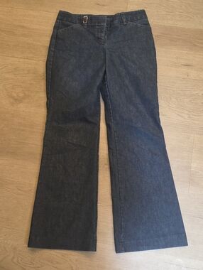 Express Dark Blue Wide-Leg Jeans